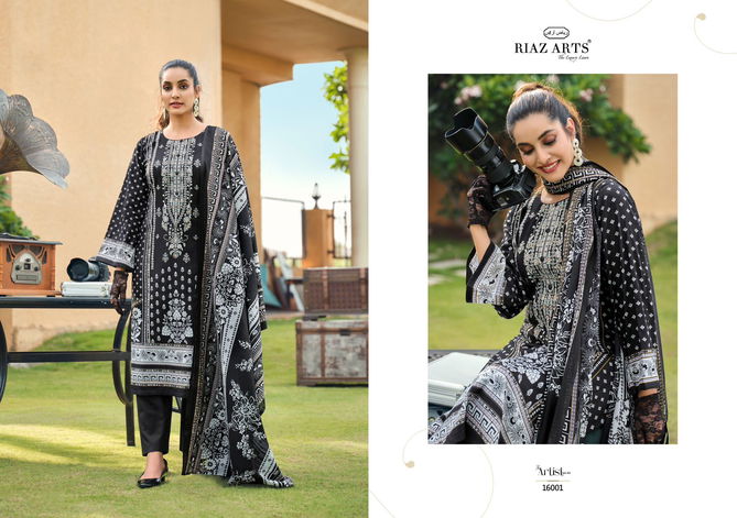 The Artist Vol 4 By Riaz Arts Digital Printed Lawn Cotton Dress Material Suppliers In Delhi
